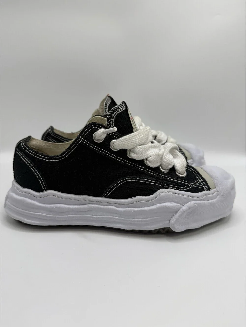 Maison Mihara Yasuhiro MMY Hank OG Sole Canvas Low Black Sz Euro 37 US Women 6